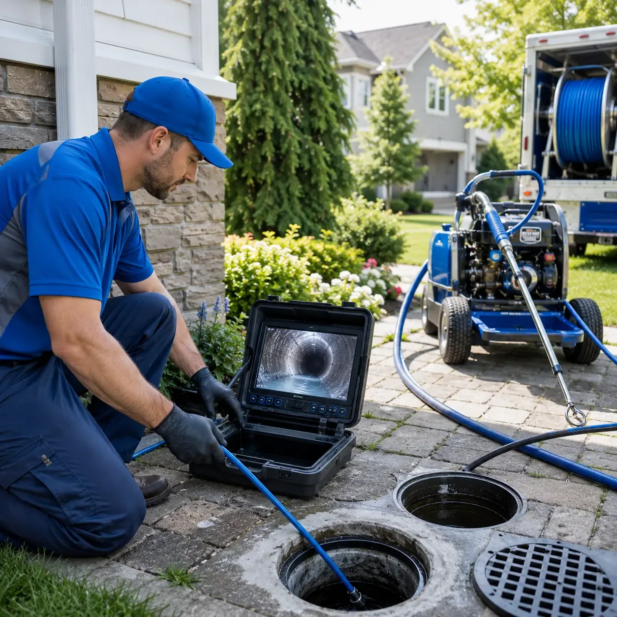 Outdoor drain cleaning professionals serving Center Valley, PA