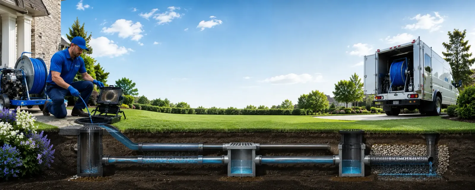 Outdoor drain cleaning information for Center Valley, PA